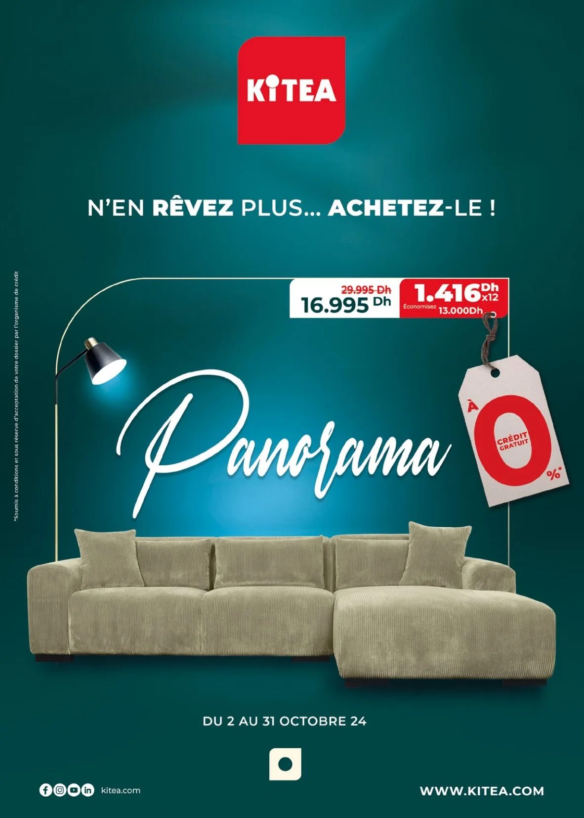 Catalogue Kitea du 2 au 31 octobre 2024 catalogue cover